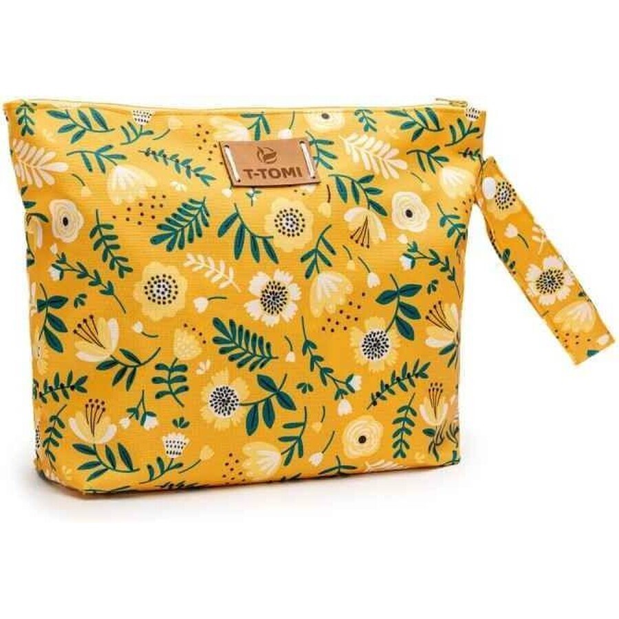 T-TOMI Big Baggie Mustard flowers 1×1 pc, travel bag