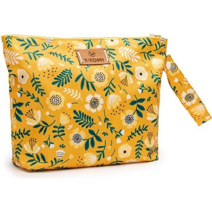 T-TOMI Big Baggie Mustard flowers 1×1 pc, travel bag