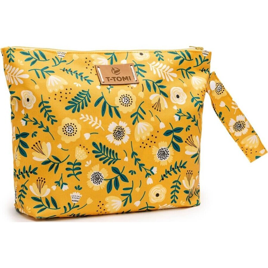 T-TOMI Big Baggie Mustard flowers 1×1 pc, travel bag