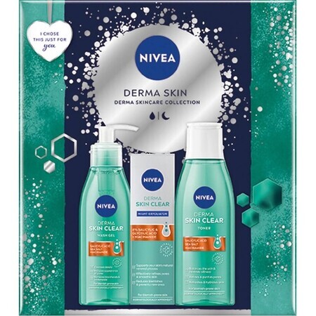 NIVEA BOX FACE DERMA 1×1 buc, pachet cadou