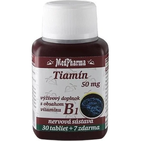 MedPharma TIAMINE 50 mg (witamina B1) 1×67 tbl, 60+7 gratis: ceny i cechy