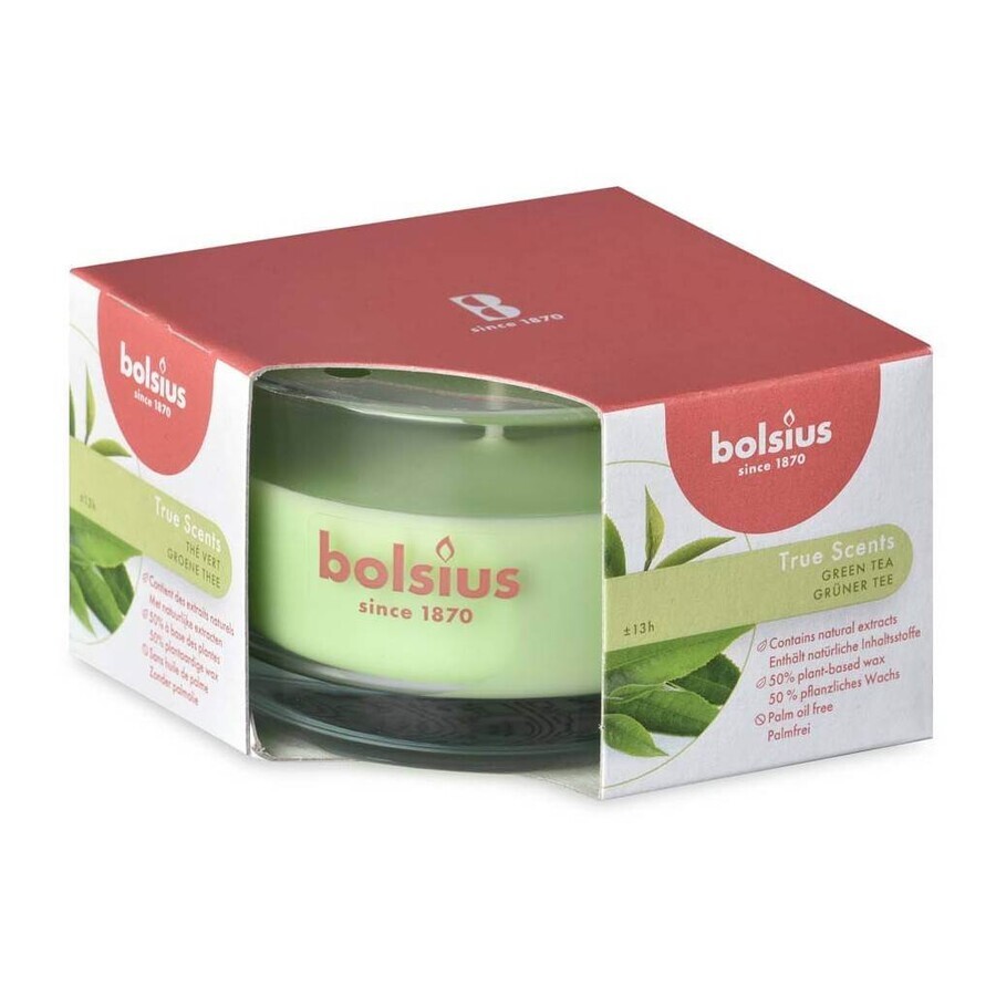 Bolsius Aromatic 2.0 Geurkaars met groene thee 1×1 st, 80 x 50 mm groot