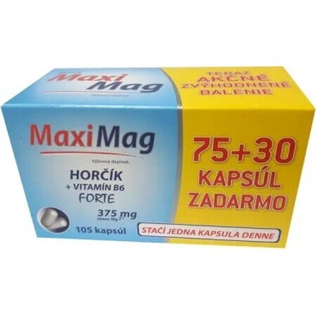 MaxiMag 1×75+30 cps, voedingssupplement