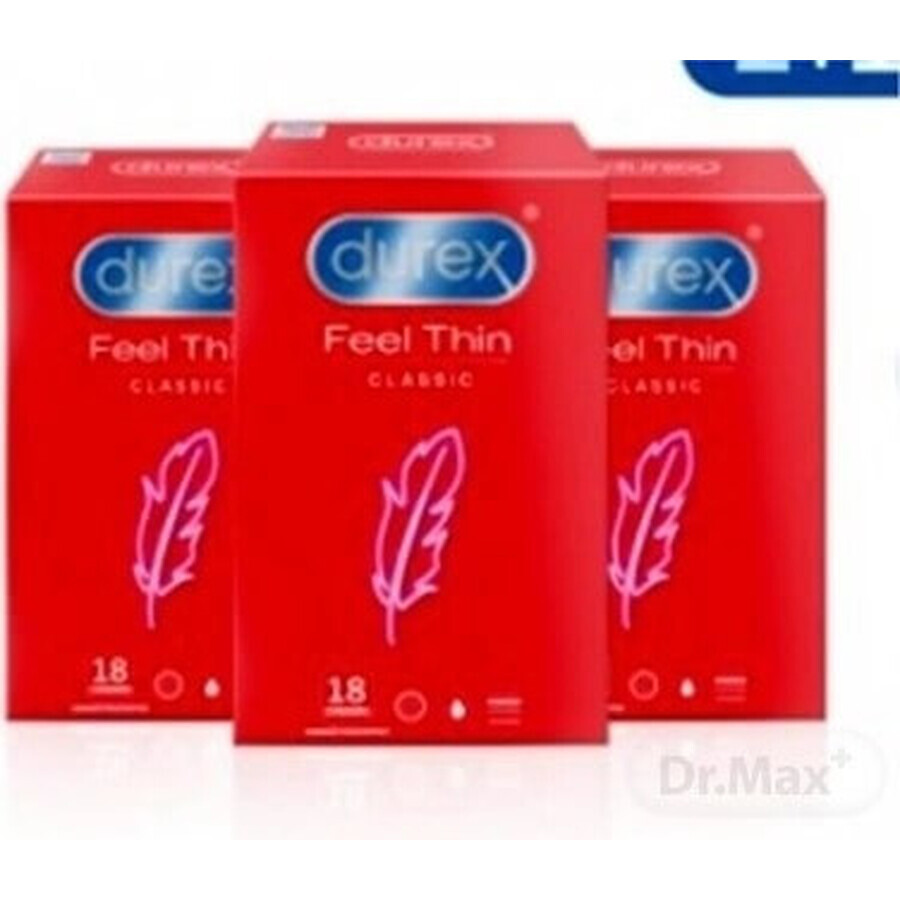 DUREX Feel Thin Extra Lubricated pachet 1×54 buc, prezervative