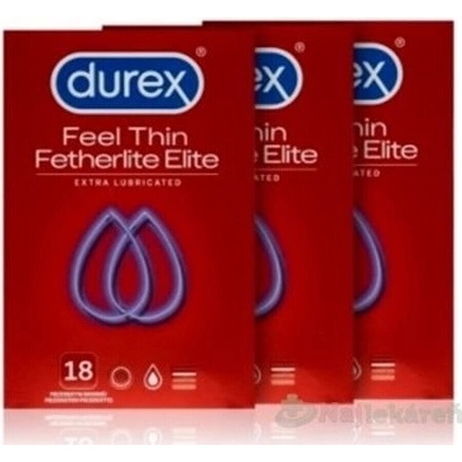 DUREX Feel Thin Extra Lubricated pachet 1×54 buc, prezervative