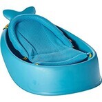 SKIP HOP Bañera con cojín ergonómico Moby 3 fases Moby azul 1×1 ud, 2 posiciones ergonómicas