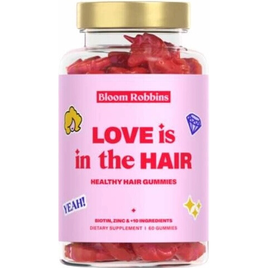 LOVE is in the HAIR - Gummies voor gezond haar 1×60 stuks, voedingssupplement