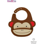 Zoo Silicone Bib Monkey 6m+ 1×1 pcs, bib