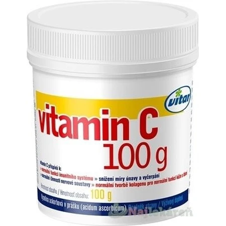 VITAR Vitamin C 1×100 g, Vitamin C Pulver