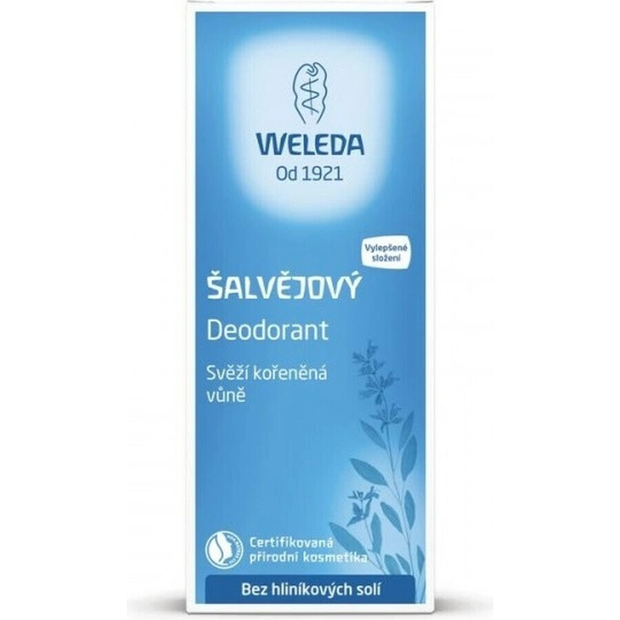 WELEDA Sage deodorant 1×200 ml, deodorant, refill - without spray