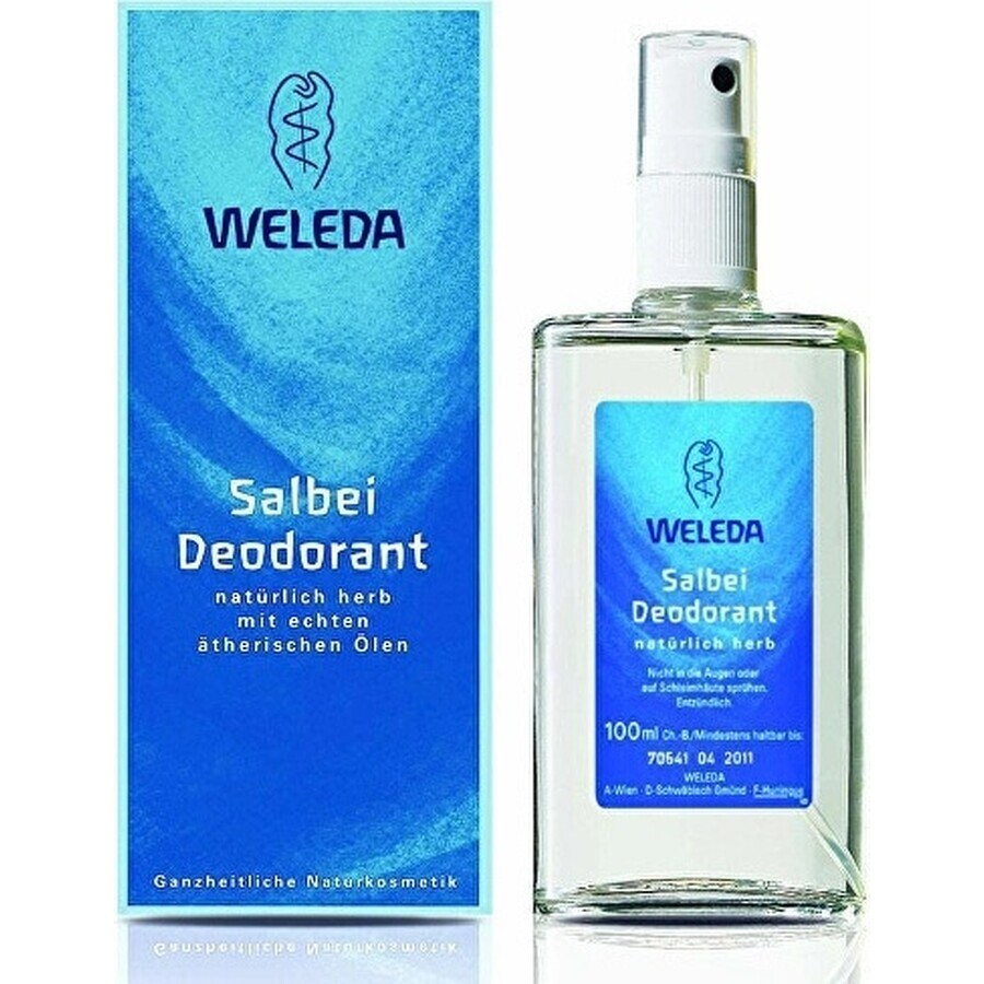 WELEDA Sage deodorant 1×200 ml, deodorant, refill - without spray