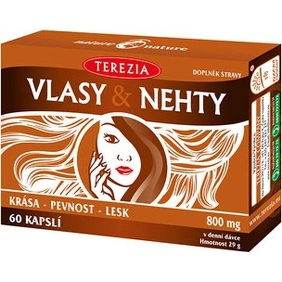 TEREZIA HAIR & NECHTY 1×60 cps, food supplement