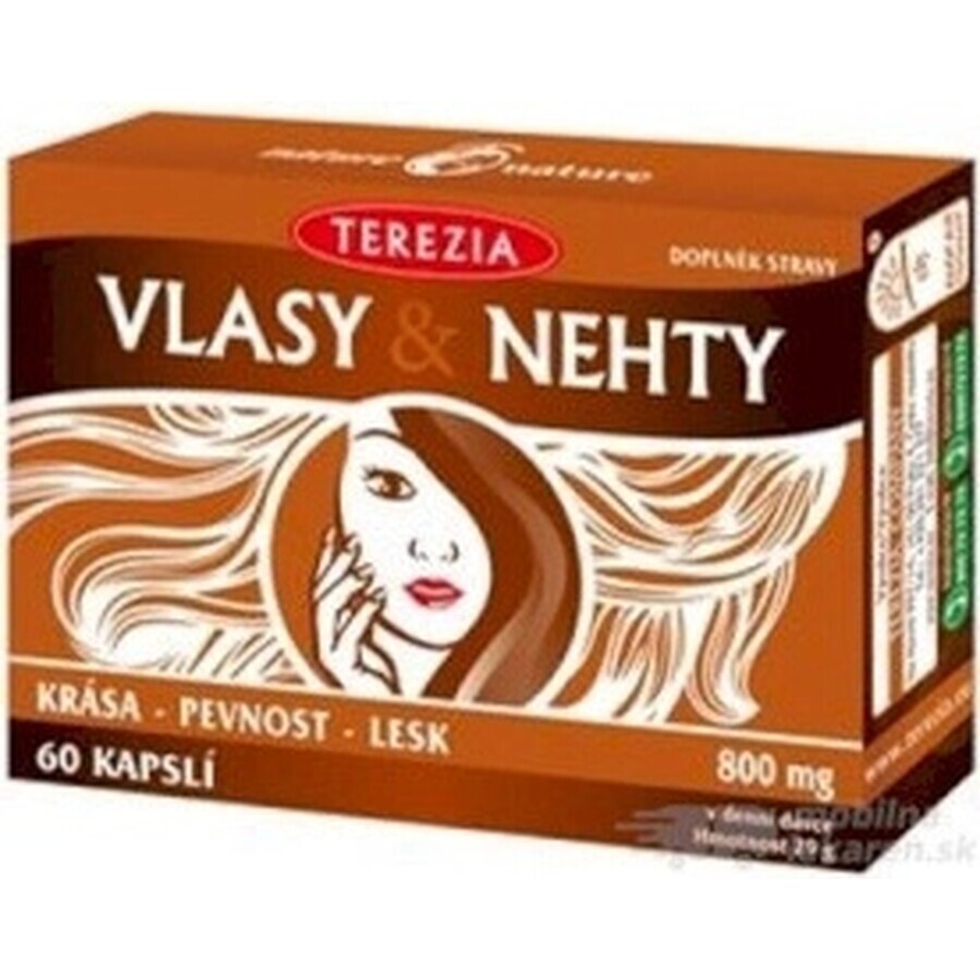 TEREZIA HAIR & NECHTY 1×60 cps, food supplement