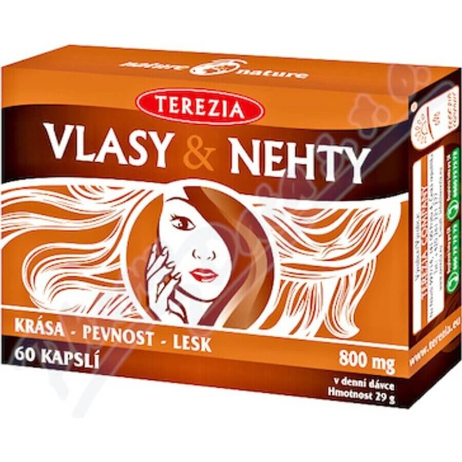 TEREZIA HAIR & NECHTY 1×60 cps, food supplement