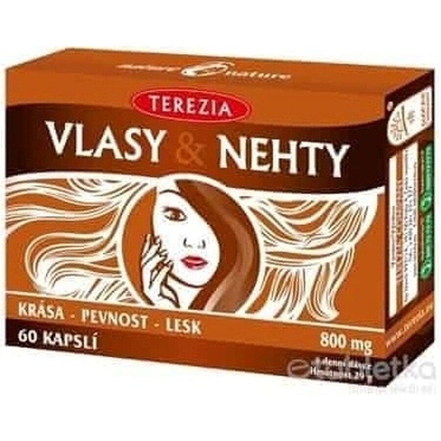 TEREZIA HAIR & NECHTY 1×60 cps, food supplement