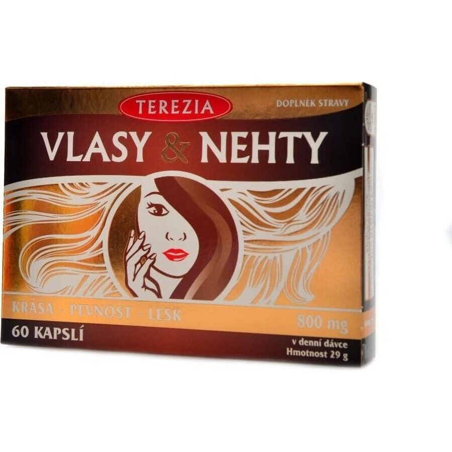 TEREZIA HAIR & NECHTY 1×60 cps, food supplement