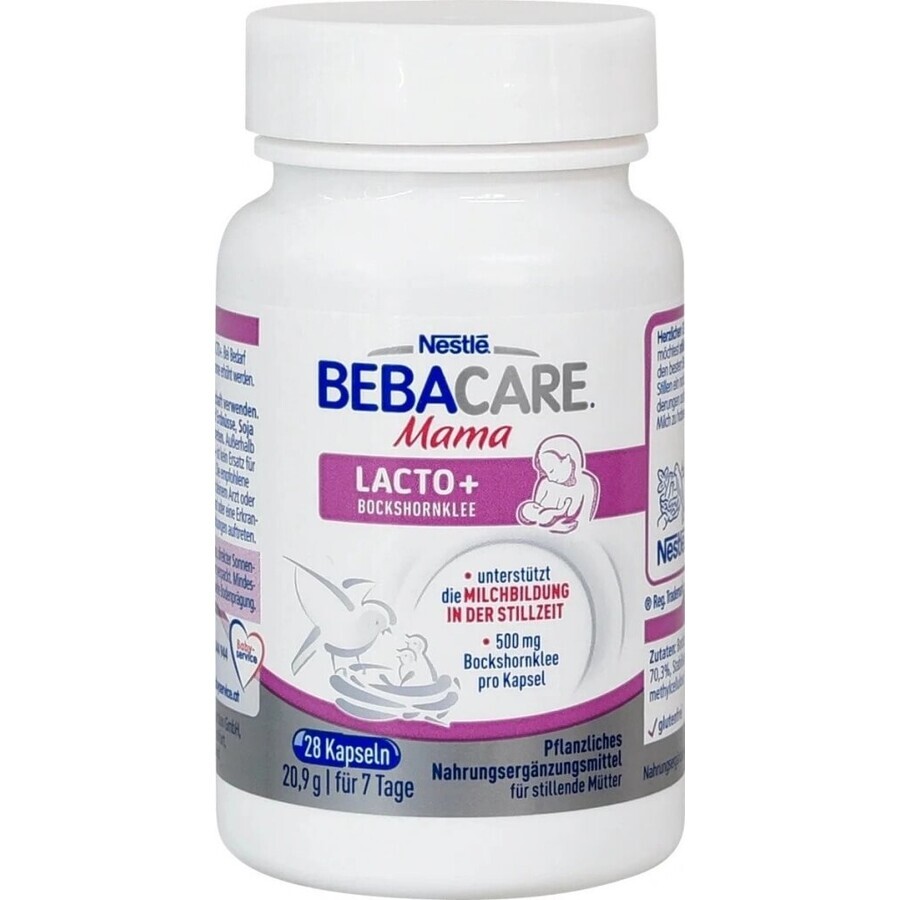 BEBACARE Fieno greco Mama Lacto+ 1×28 pezzi, integratore alimentare per le mamme che allattano al seno