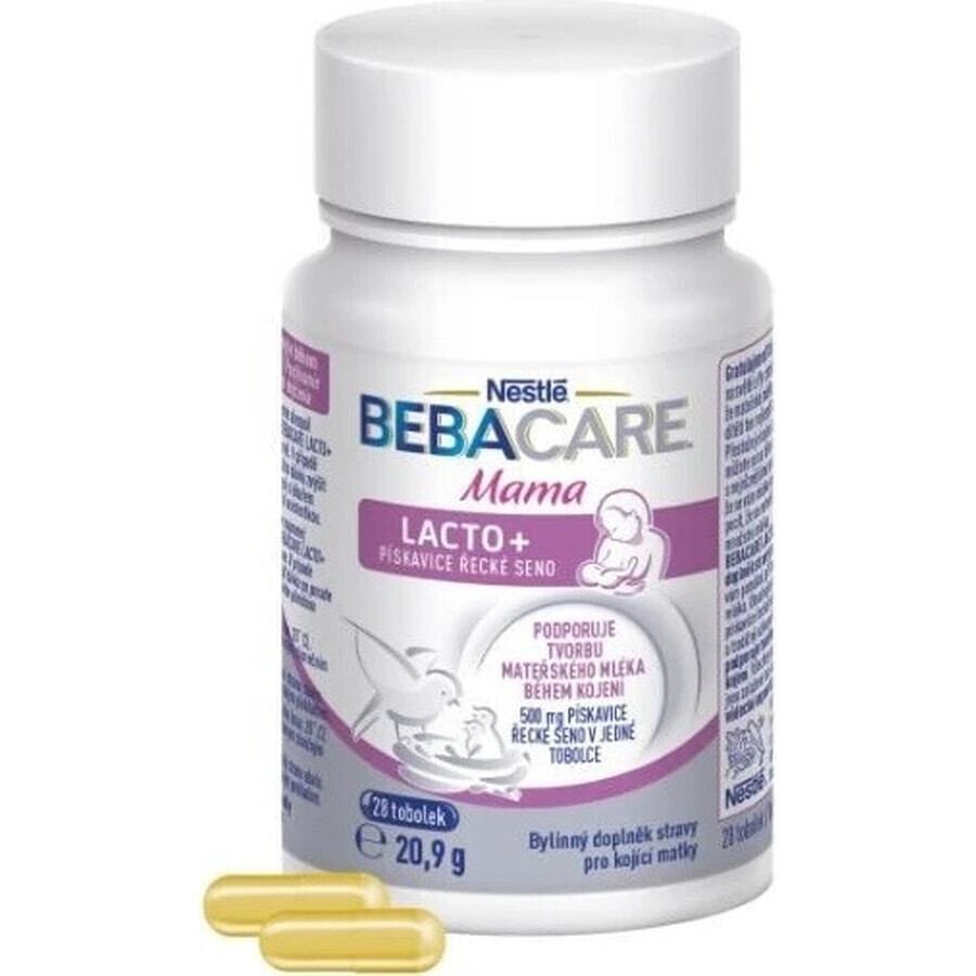 BEBACARE Fieno greco Mama Lacto+ 1×28 pezzi, integratore alimentare per le mamme che allattano al seno