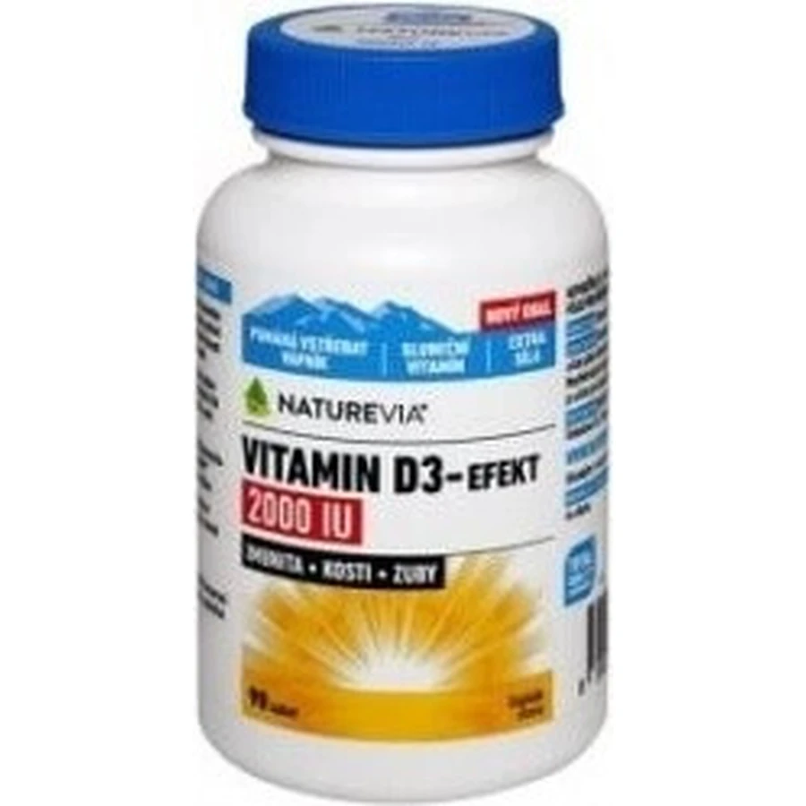 NATUREVIA VITAMINE D3-EFECT 2000 IU 1×90 tbl, vitamine D3