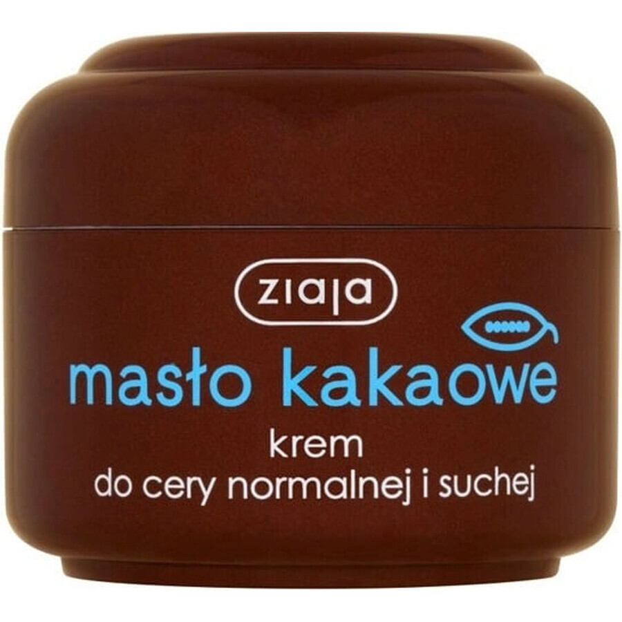 Ziaja - crema nutritiva para la piel con manteca de cacao 1×50 ml, crema para la piel