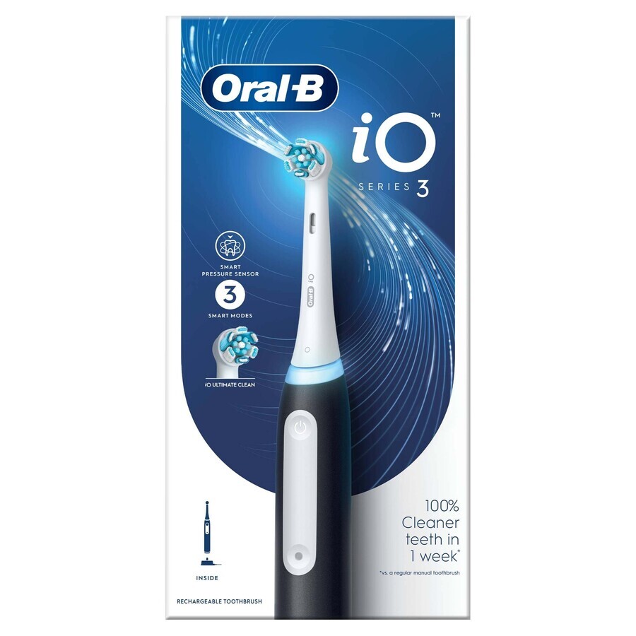 Oral B Oral B EK iO Series 3 Zwart 1×1st, elektrische tandenborstel