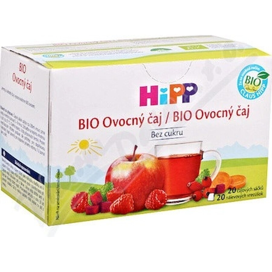 HiPP Organic Fruit Tea 20×2 g, thé aux fruits