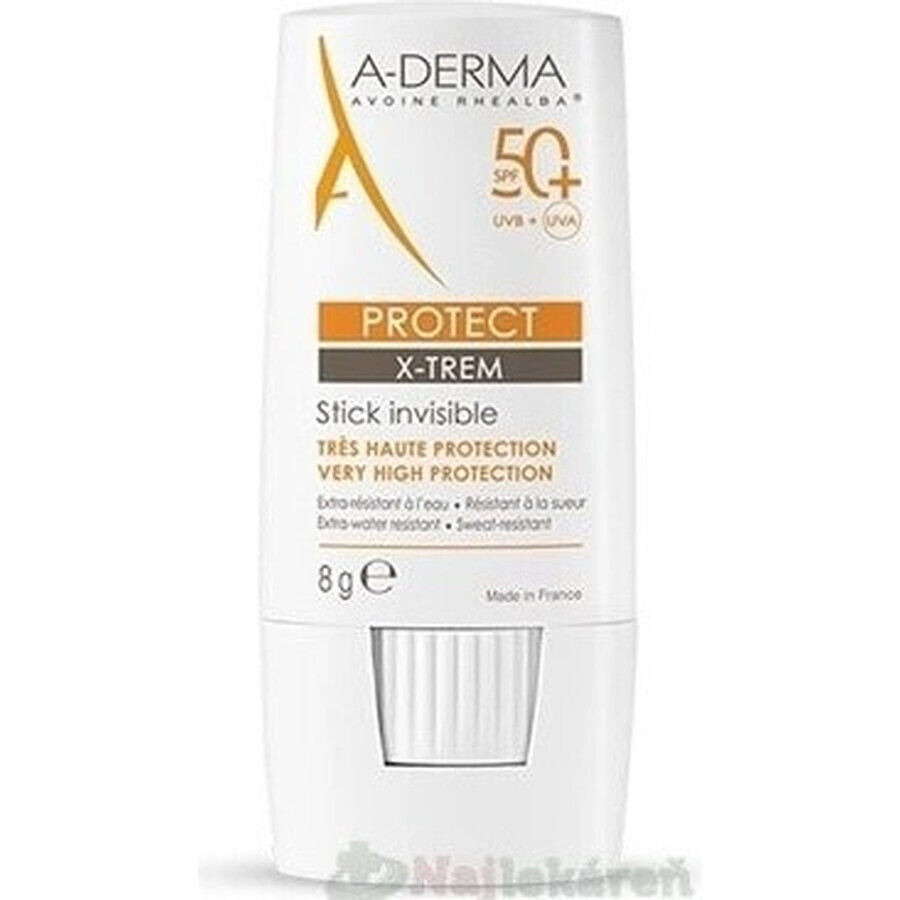 A-DERMA PROTECT X-TREM STICK 50+ transparenter Stick 1x8 g