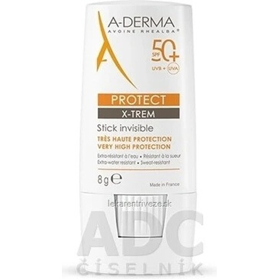 A-DERMA PROTECT X-TREM STICK 50+ transparenter Stick 1x8 g