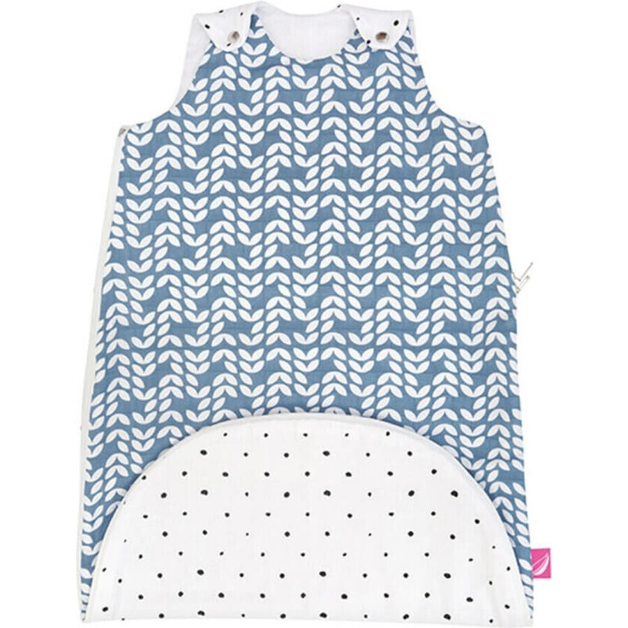 MOTHERHOOD Sacco a pelo 2in1 ZIP-A-Round Beige mussola Blu Classics 3-18m 0,5 tog 1×1 pz, sacco a pelo