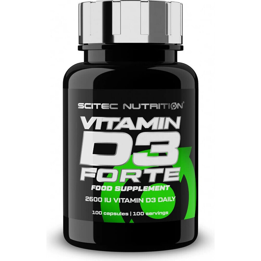 Scitec Nutrition Vitamine D3 Forte 1×100 cps, voedingssupplement