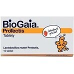 BioGaia ProTectis 1×10 stuks, kauwtabletten - aardbeiensmaak