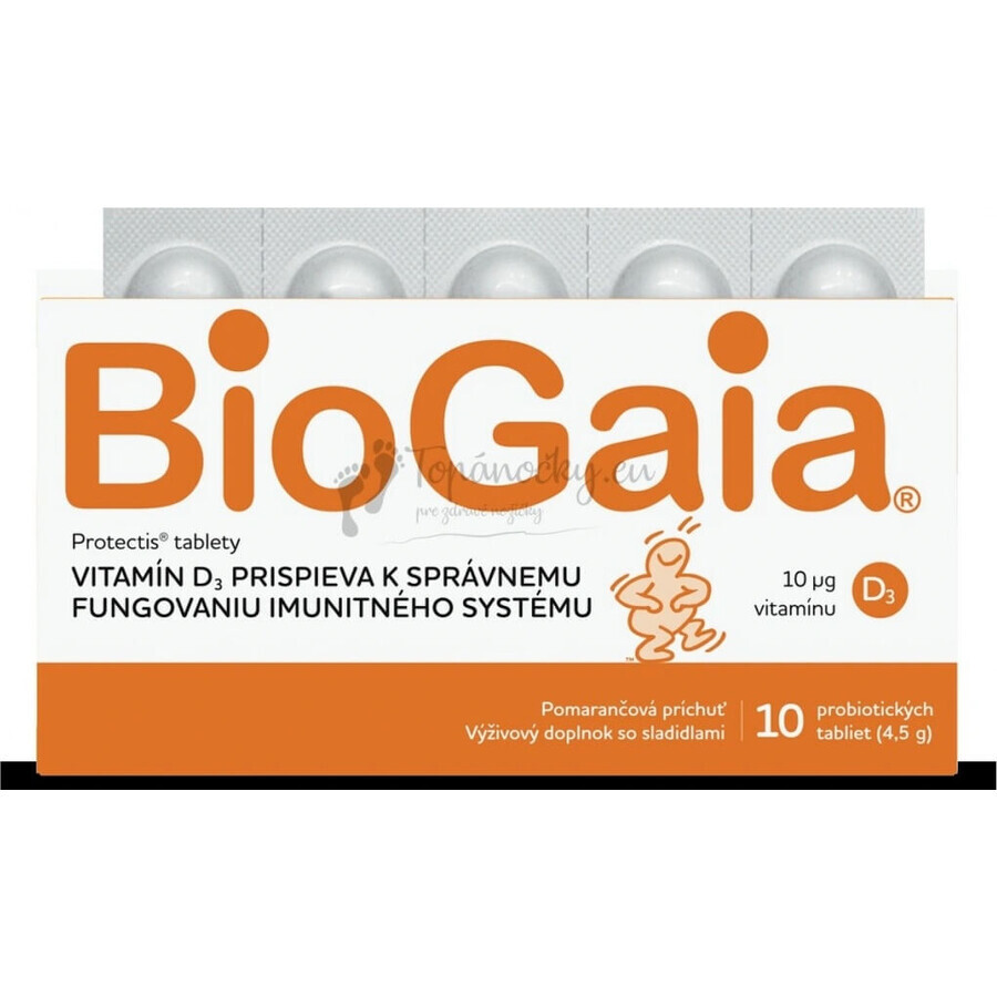 BioGaia ProTectis 1×10 stuks, kauwtabletten - aardbeiensmaak