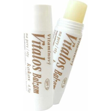 VITALOS Lippenbalsem Kokosnoot Lippenbalsem SPF 5 1×1 st, vitamine balsem