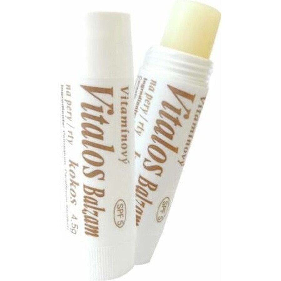 VITALOS Lippenbalsem Kokosnoot Lippenbalsem SPF 5 1×1 st, vitamine balsem