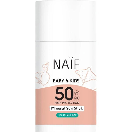 NAÏF Sunscreen SPF 50 for children and babies. 1×36 g , sunscreen stick