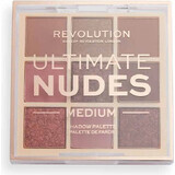 Revolution, Ultimate Nudes Medium, oogschaduwpalet 1×0,90 g, oogschaduwpalet