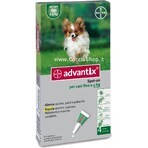 Advantix Spot-on voor honden tot 4 kg 4×0,4 ml, pipet