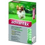 Advantix Spot-on voor honden tot 4 kg 4×0,4 ml, pipet