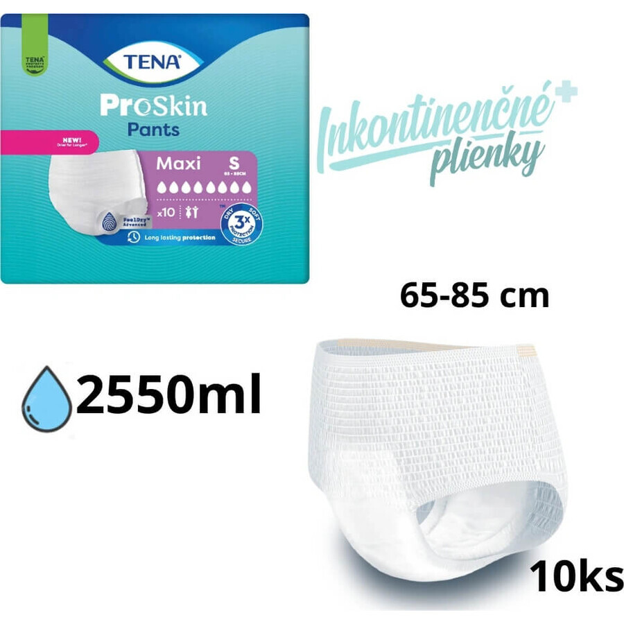 TENA MAXI S 10KS 1×10 pcs, incontinence briefs