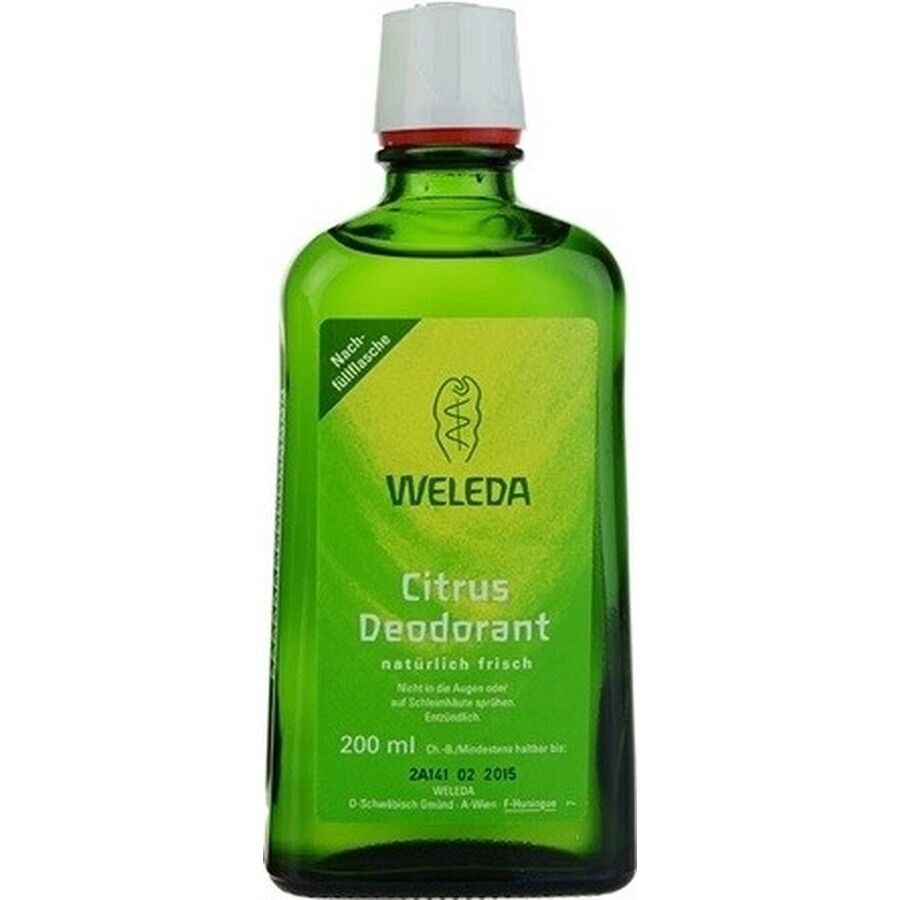 WELEDA Deodorant Citrus 1×200 ml, deodorant, navulling - zonder spray