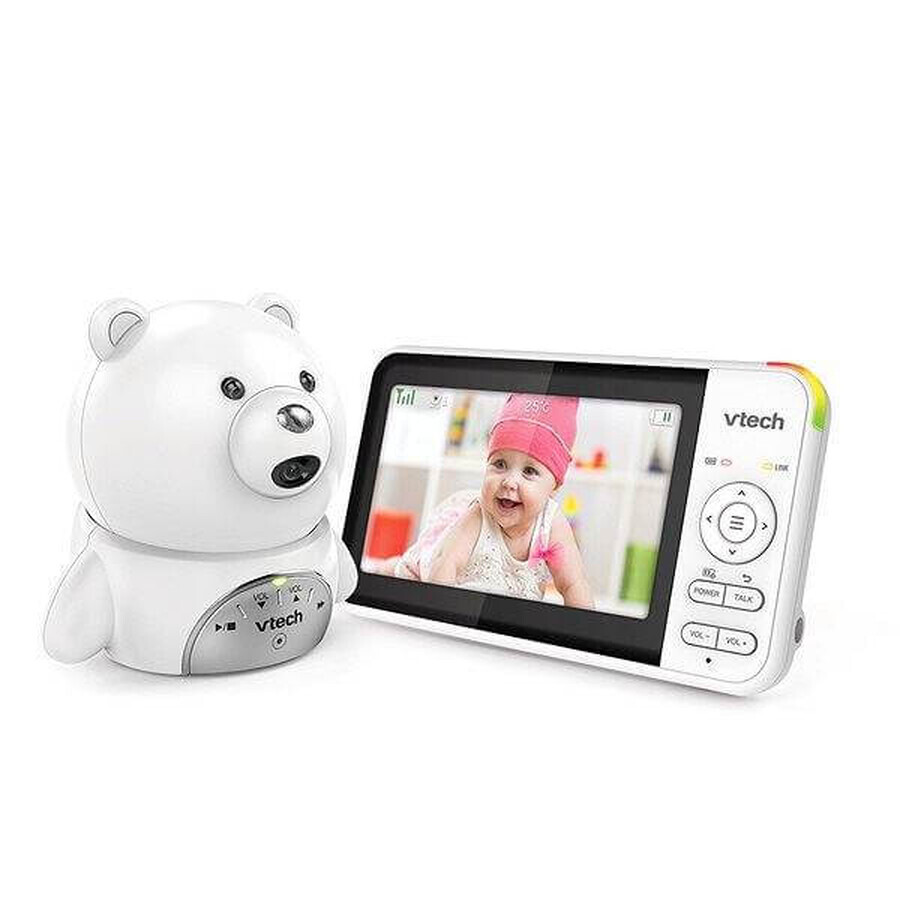 VTECH BM5150-BEAR, baby video babysitter met 5" scherm 1×1st, babysitter