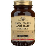 Solgar Skin, Nails & Hair Formula para piel, cabello y uñas 120 comprimidos 1×120 tbl, suplemento nutricional