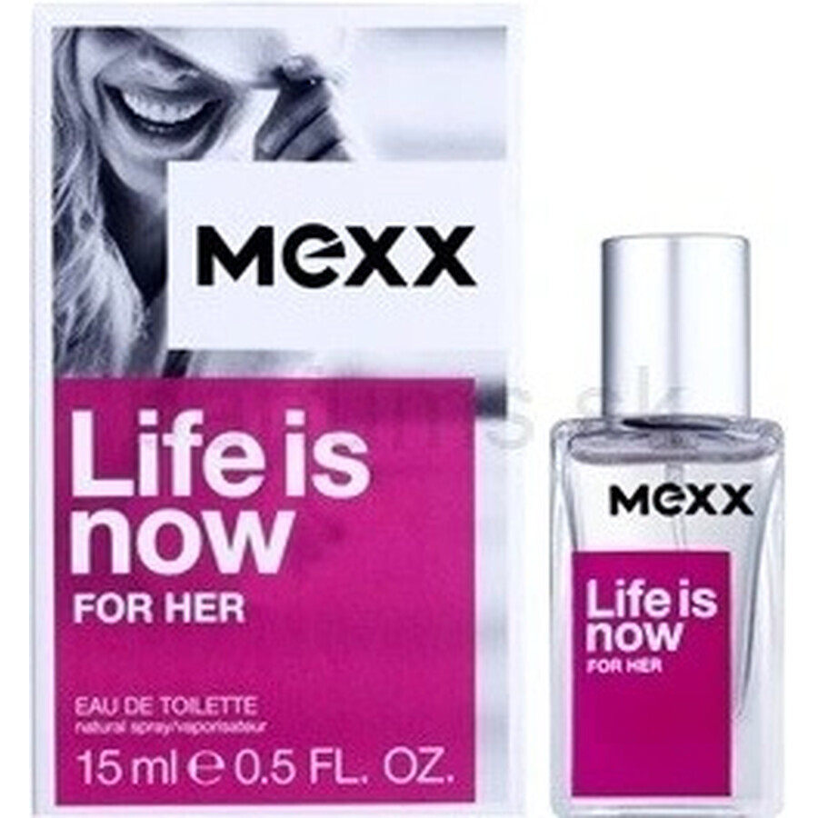 Mexx Life Is Now For Her Edt 15ml 1×15 ml, Eau de toilette