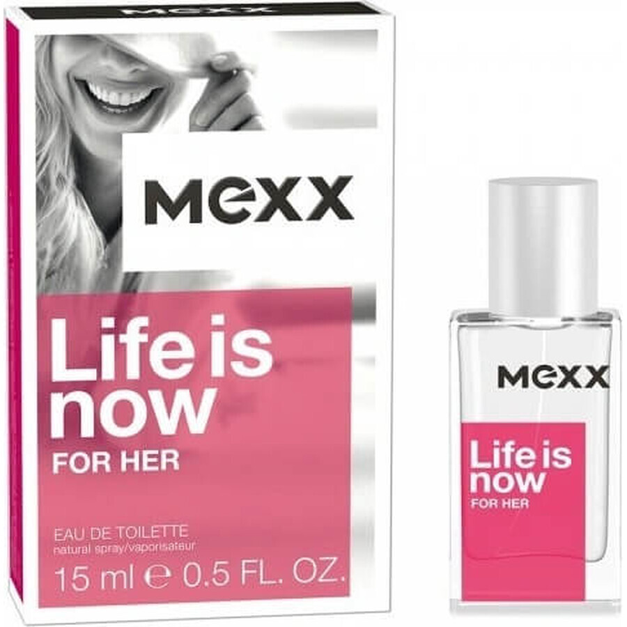 Mexx Life Is Now For Her Edt 15ml 1×15 ml, Eau de toilette