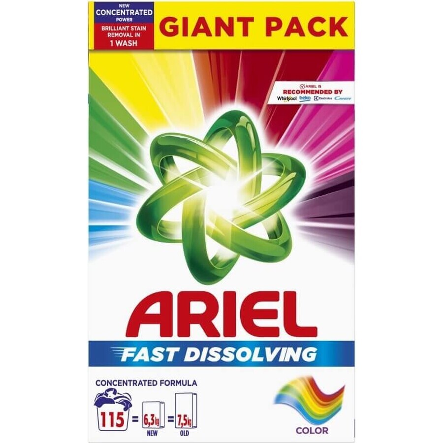 Ariel Powder 6.325kg/115PD Colour 1×6.32kg poudre