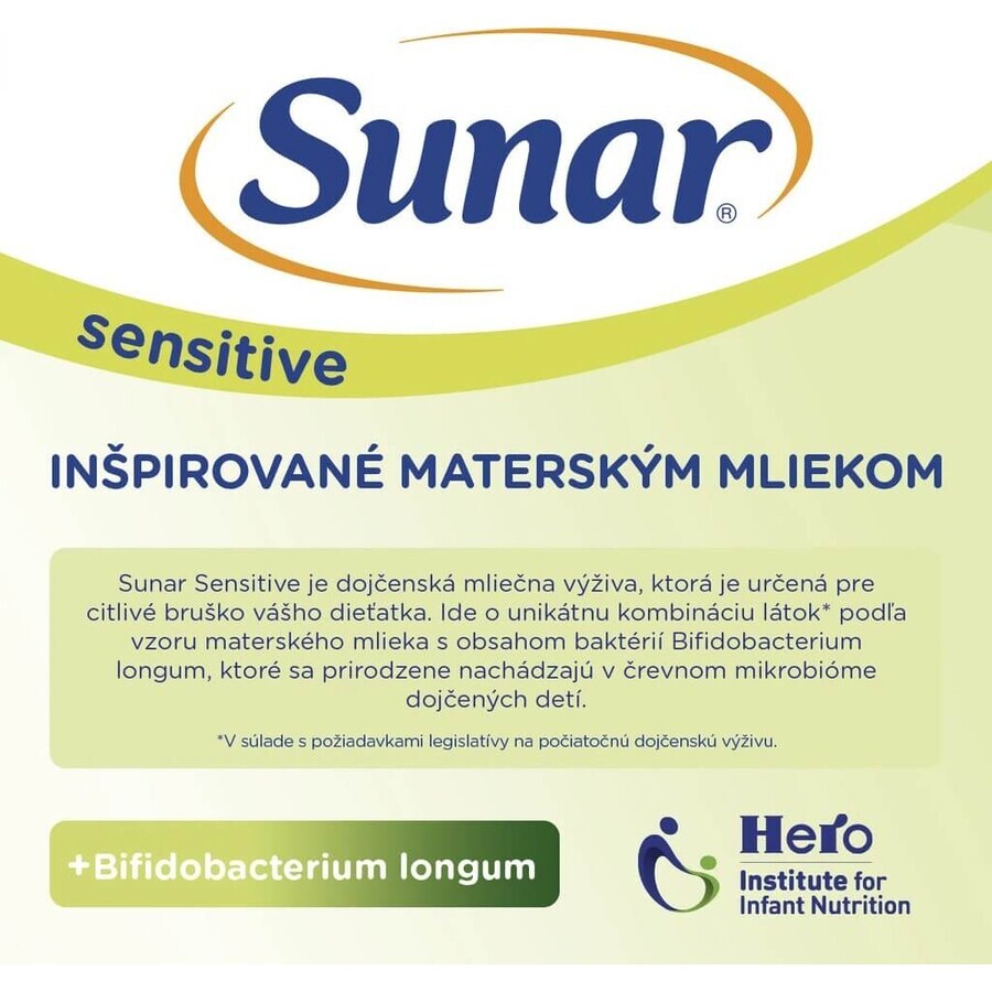 Sunar Sensitive 1 1 x 500g, zuigelingenvoeding voor baby's vanaf de geboorte