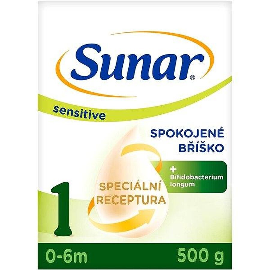 Sunar Sensitive 1 1 x 500g, zuigelingenvoeding voor baby's vanaf de geboorte