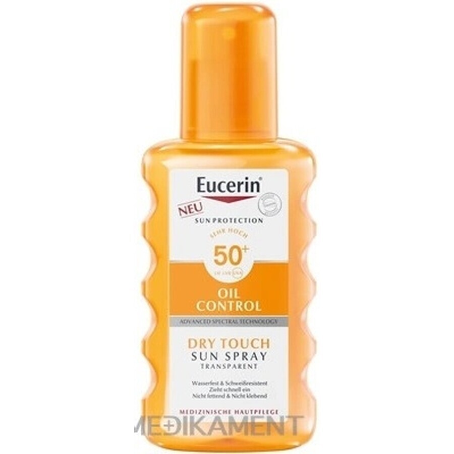 Eucerin SUN Dry Touch OIL CONTROL SPF 50+ 1×200 ml, spray transparent