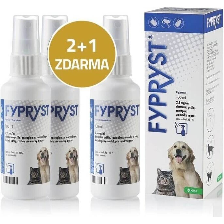 FYPRYST 2,5 mg/ml 1×100 ml, vlooienspray