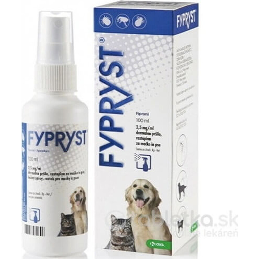 FYPRYST 2,5 mg/ml 1×100 ml, vlooienspray